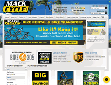 Tablet Screenshot of mackcycleandfitness.com